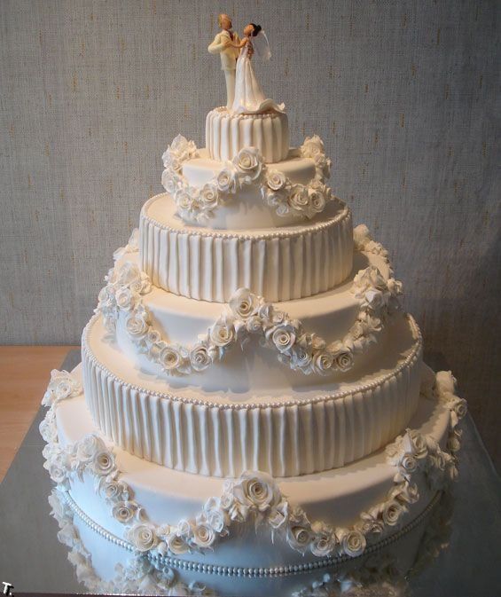 gâteau de mariage multicouche