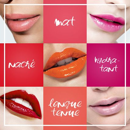différents rouges à lèvres